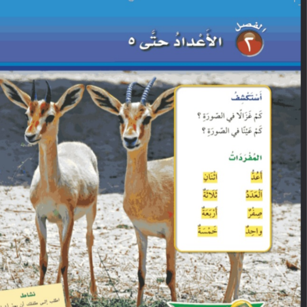 حل الاعداد حتى 5 رياضيات اول ابتدائي الفصل الاول 1448