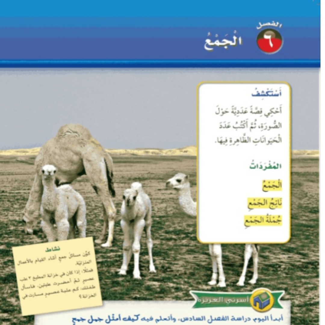 حل الفصل 6 رياضيات اول ابتدائي الفصل الاول 1448