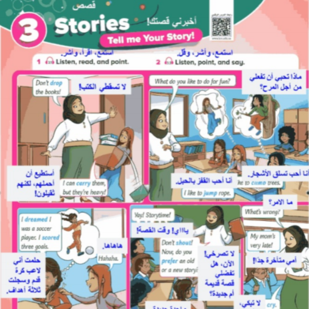 حل الوحدة الثالثة انجليزي رابع ابتدائي الفصل الاول 1448