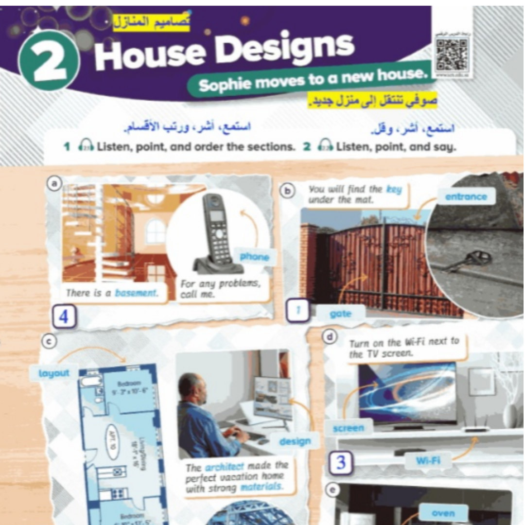 حل الوحدة الثانية انجليزي سادس ابتدائي ف1 1448