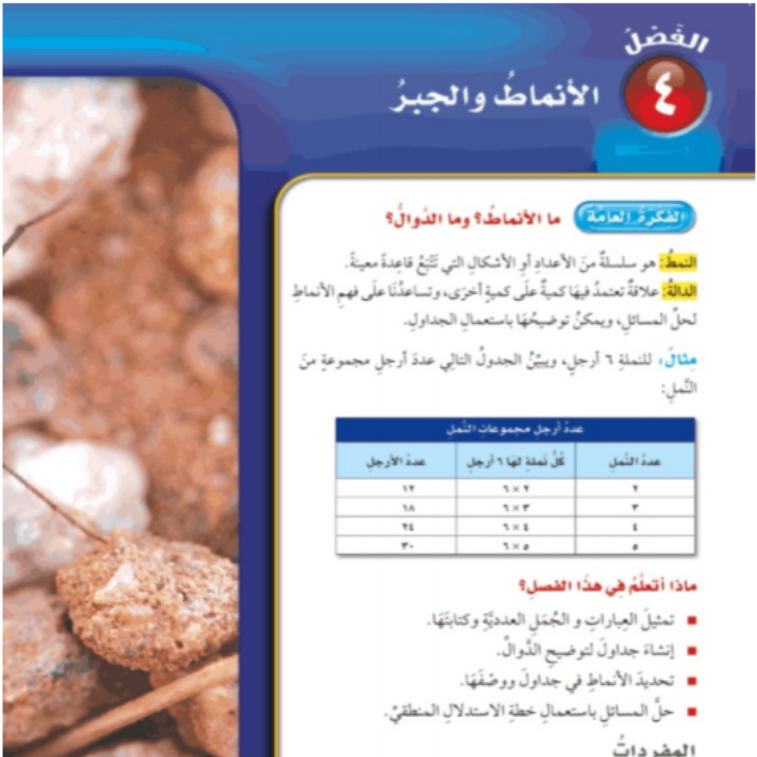 حل الفصل الرابع رياضيات رابع ابتدائي الفصل الاول 1448